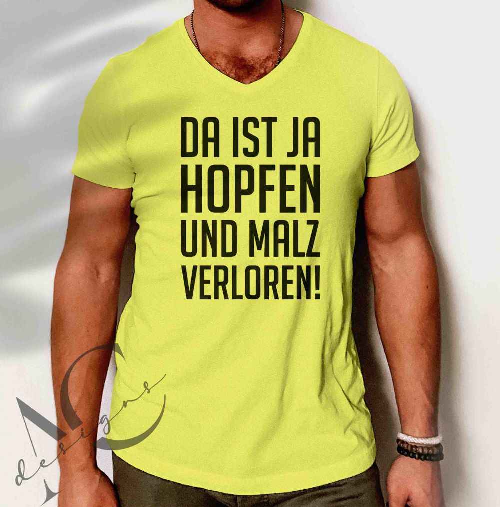 Bügelmotiv - DA IST JA HOPFEN UND MALZ VERLOREN