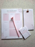 TERMINE Bundle | Premium Organizer-Set mit Wochenplaner A4, Terminblock & Zubehör | Effizientes Zeitmanagement für Beruf & Alltag