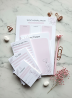 BIG PLAN Bundle | Premium Planer-Set mit Wochenplaner A4, Notizblöcken & Zubehör | Organisations-Set für Büro & Homeoffice