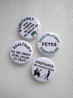 Lustige Kohlfahrt Buttons – witzige Sprüche zum Anstecken | Eigener Text möglich