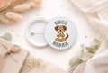 44 mm Button „Namaste Madafakas“ - Lustiger Hunde Button mit Humor