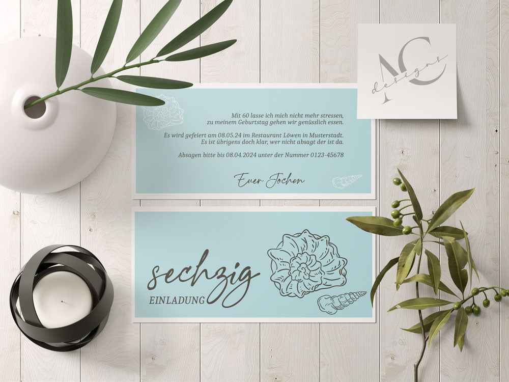 Geburtstagseinladungskarte - AHOI