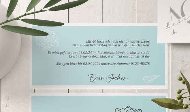 Geburtstagseinladungskarte - AHOI