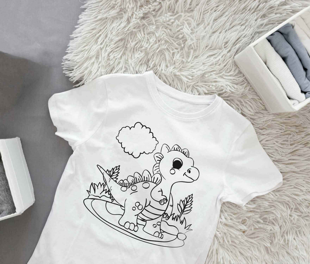 Ausmalbügelmotiv - DINOSAURIER