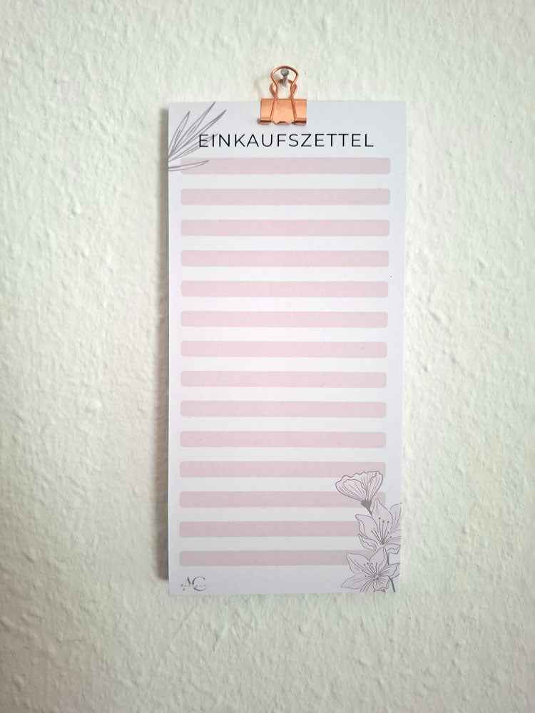 Schreibblock EINKAUFSZETTEL DIN lang | Praktische Einkaufslisten zum Abreißen