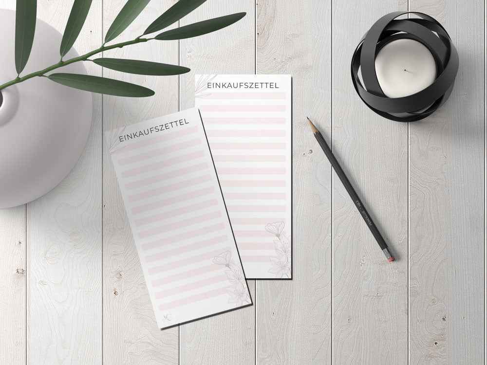 Schreibblock EINKAUFSZETTEL DIN lang | Praktische Einkaufslisten zum Abreißen
