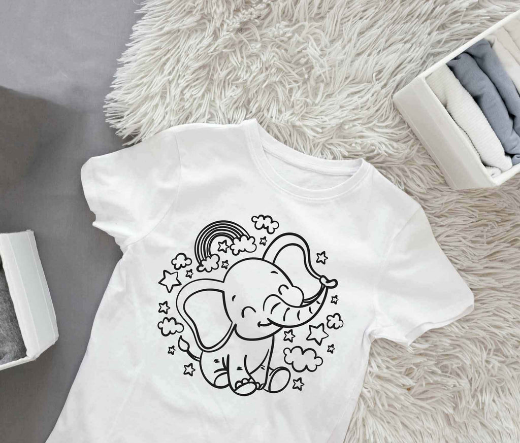 Ausmalbügelmotiv - ELEFANT