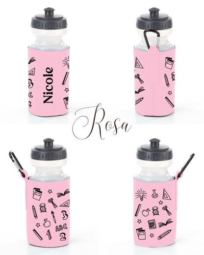 Personalisierte Trinkflasche mit Schulmotiv