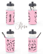 Personalisierte Trinkflasche mit Schulmotiv