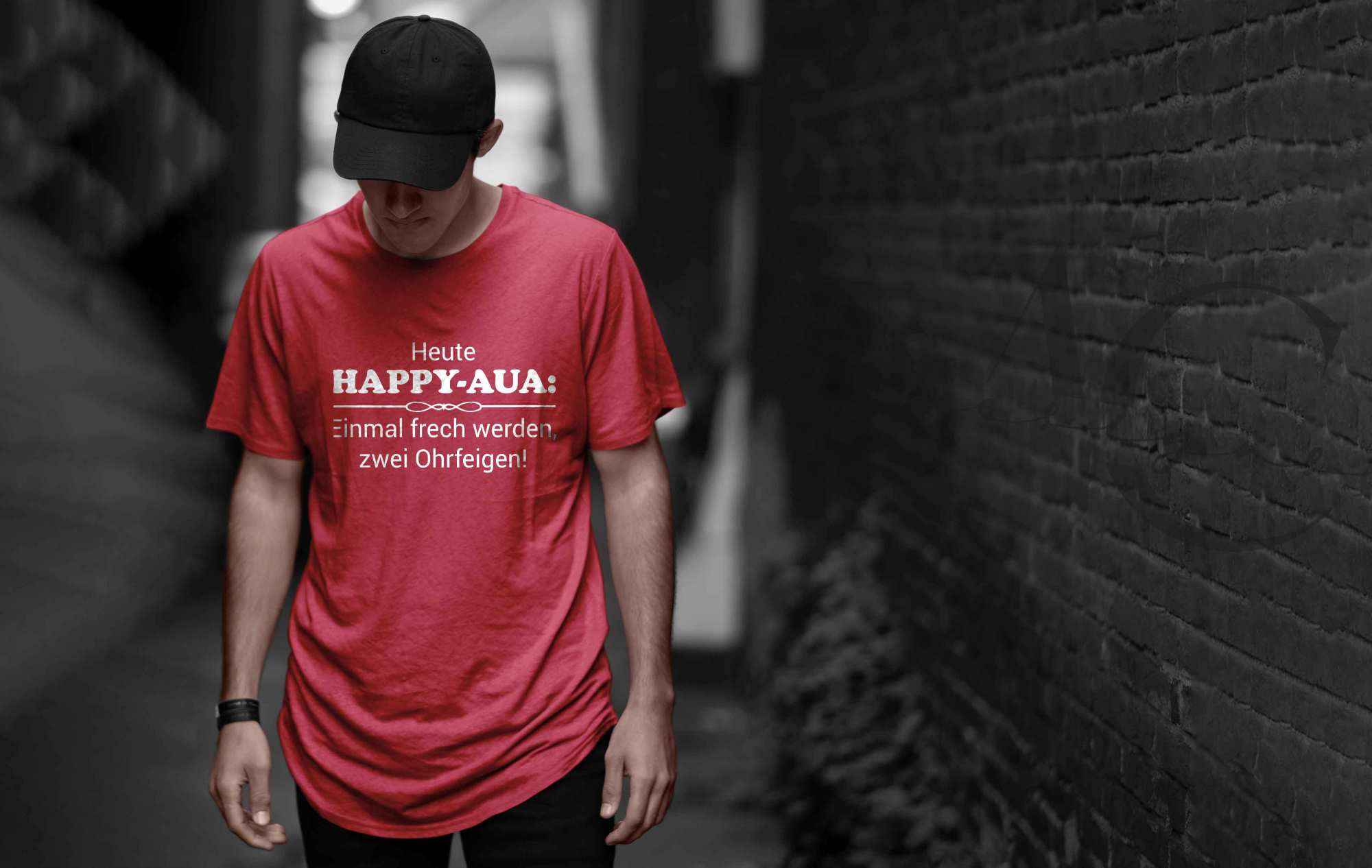 Bügelmotiv - HAPPY AUA