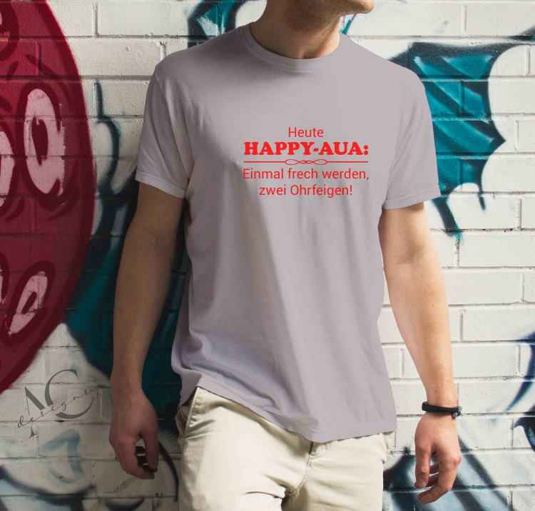 Bügelmotiv - HAPPY AUA