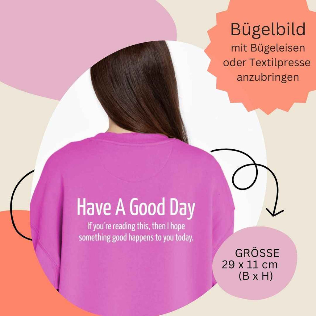 Bügelmotiv - HAVE A GOOD DAY