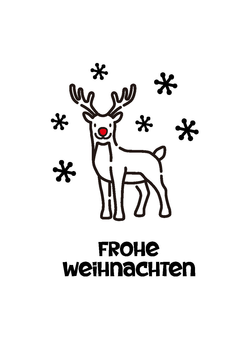 Plotterdatei WEIHNACHTS-HIRSCH – SVG, EPS & PDF zum Download