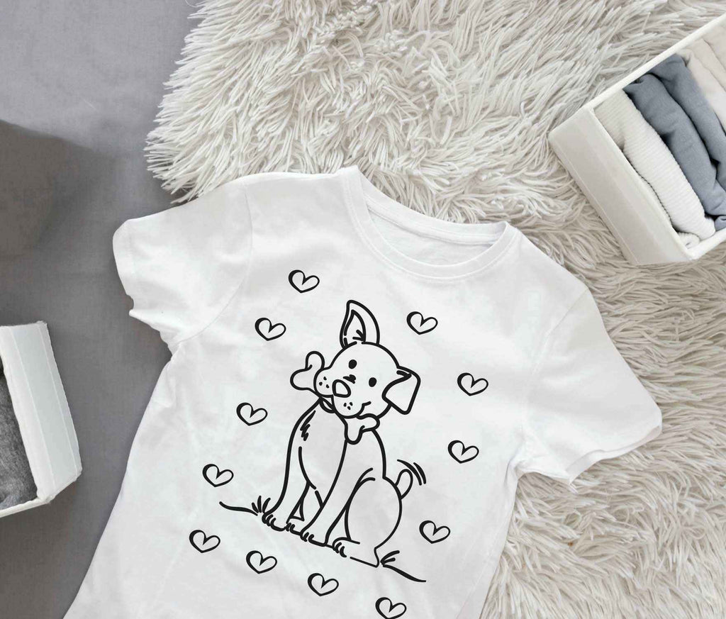 Ausmalbügelmotiv - HUND