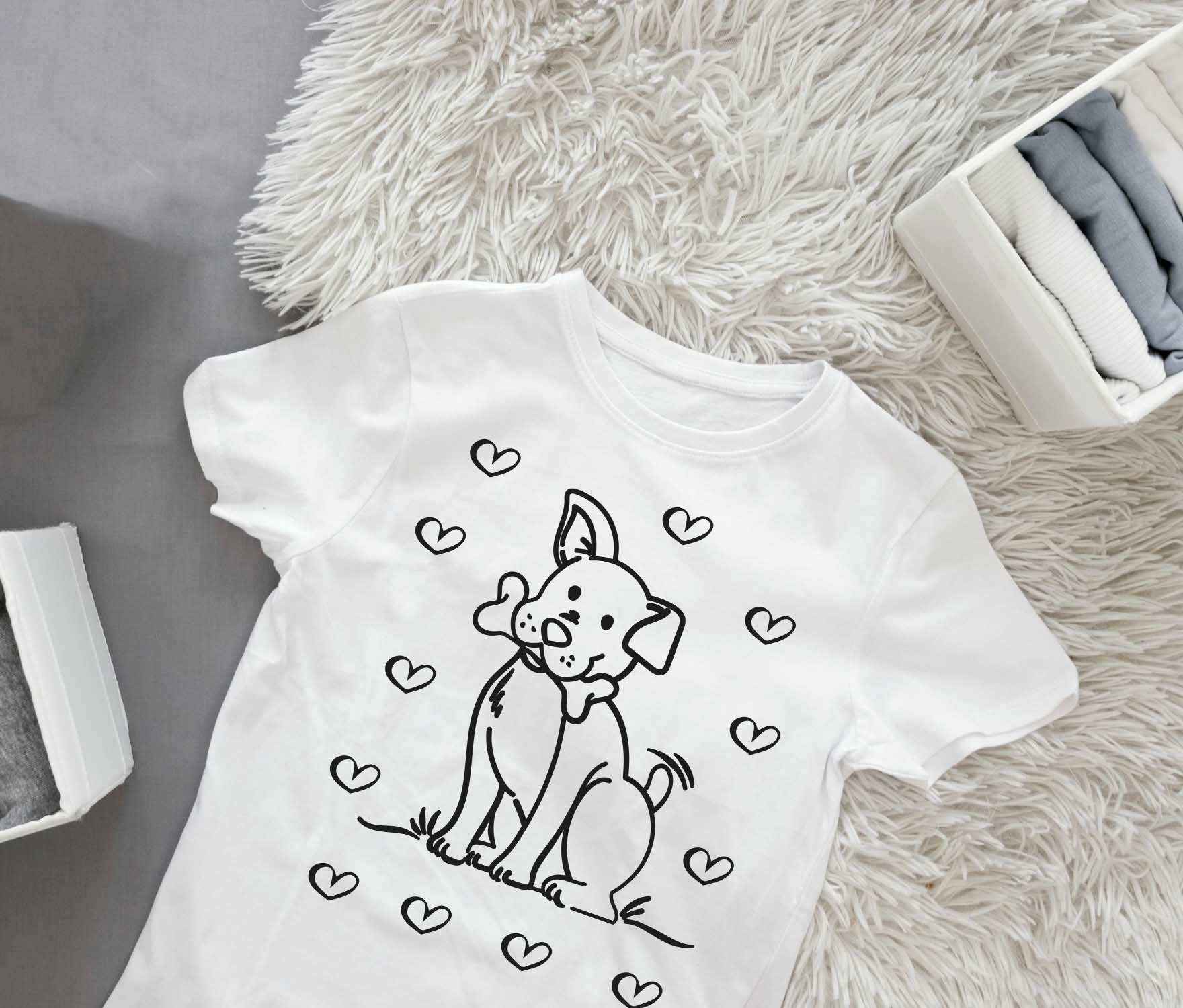 Ausmalbügelmotiv - HUND