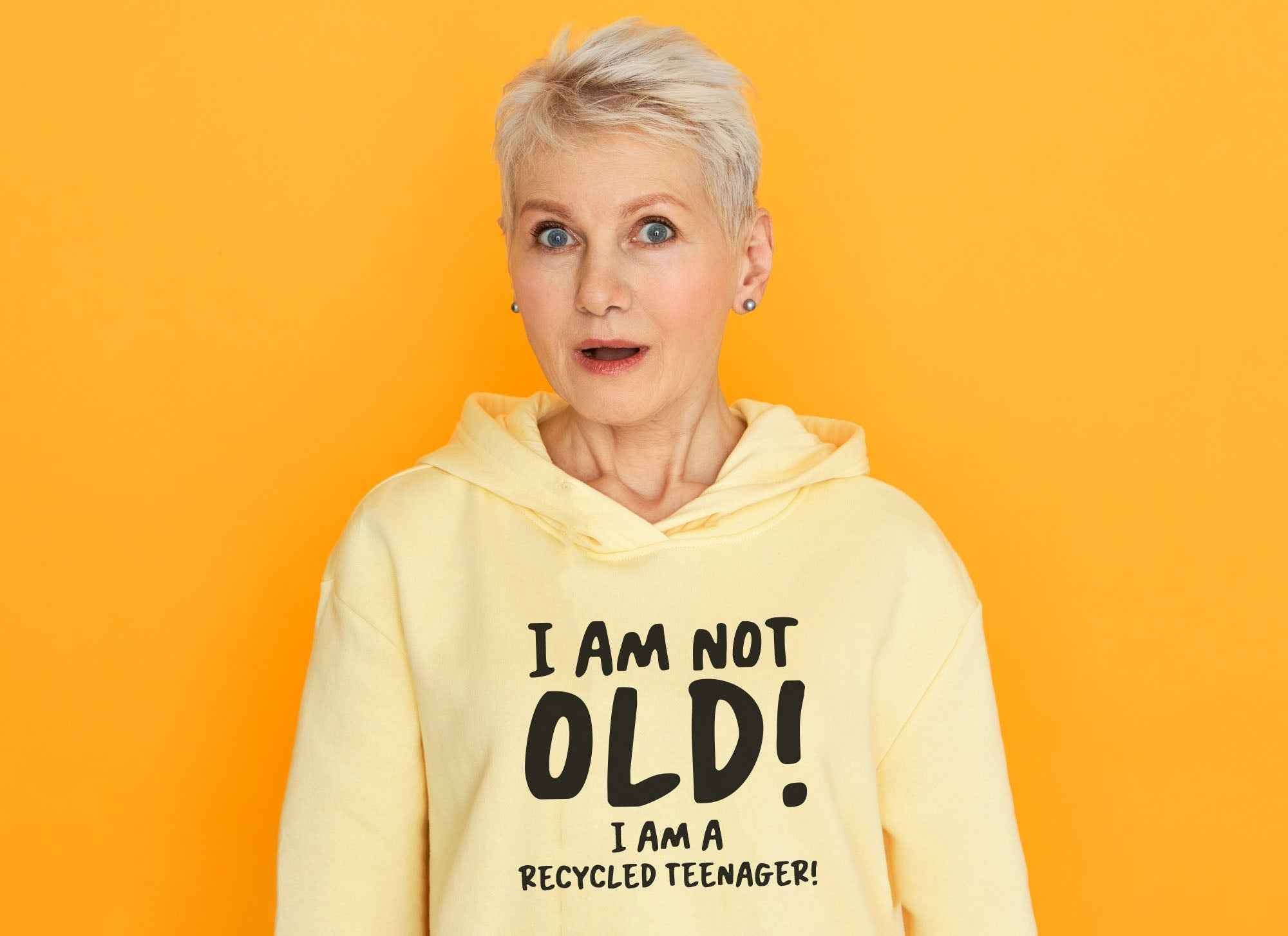 Bügelmotiv - I AM NOT OLD! I AM RECYCLED TEENAGER