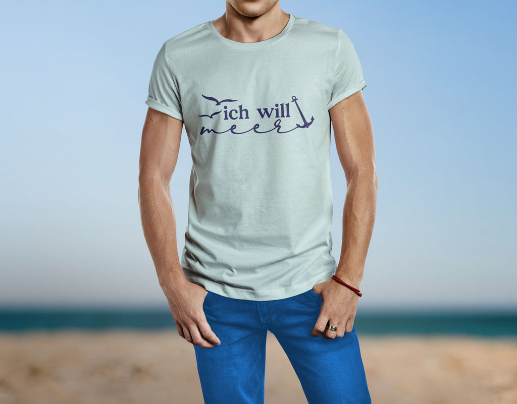 Bügelmotiv - ICH WILL MEER - AC Designs