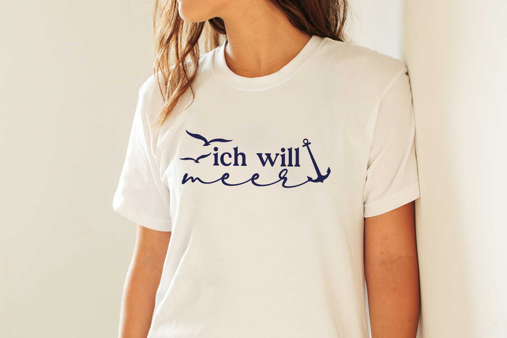 Bügelmotiv - ICH WILL MEER - AC Designs