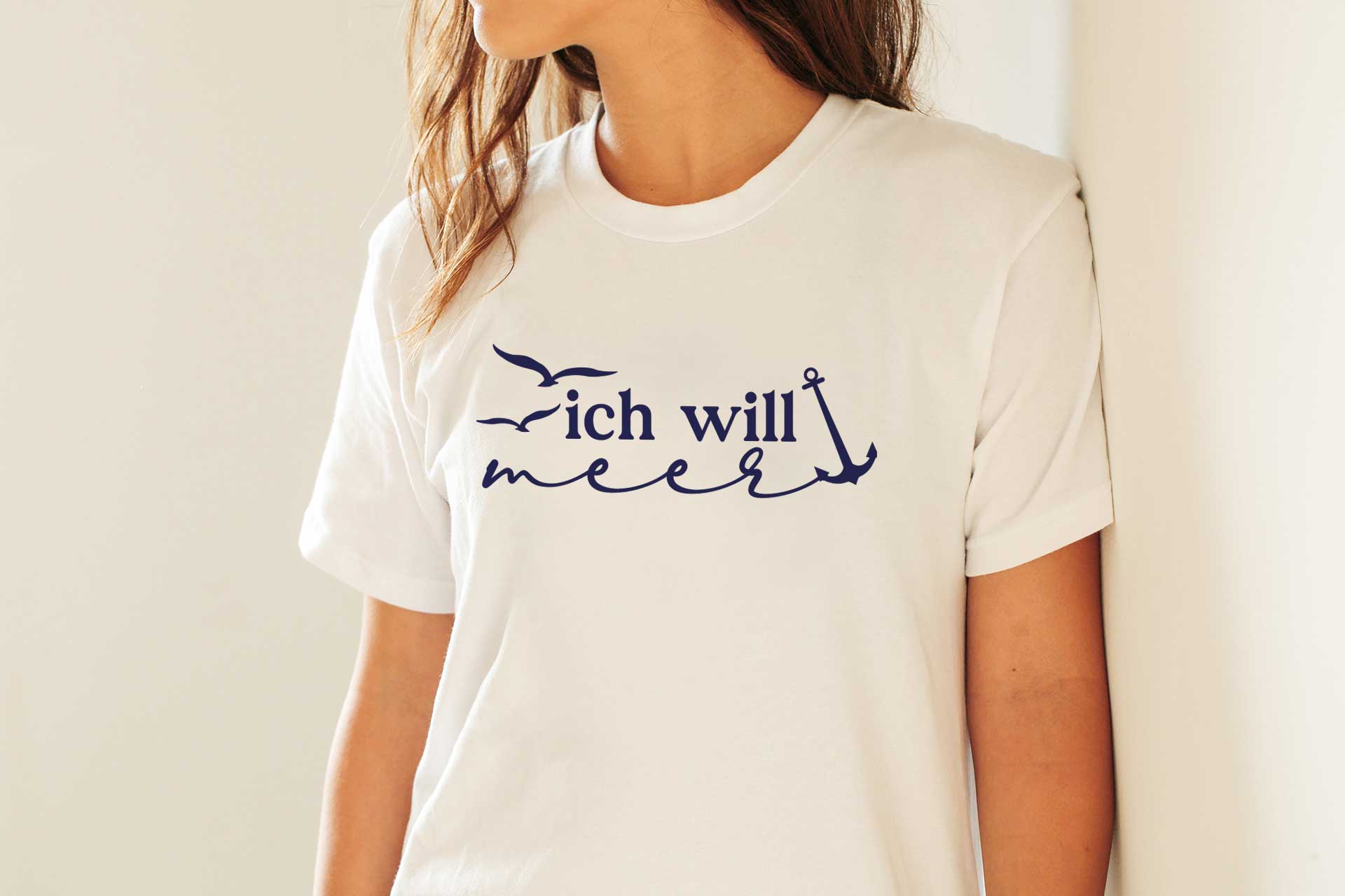 Bügelmotiv - ICH WILL MEER - AC Designs