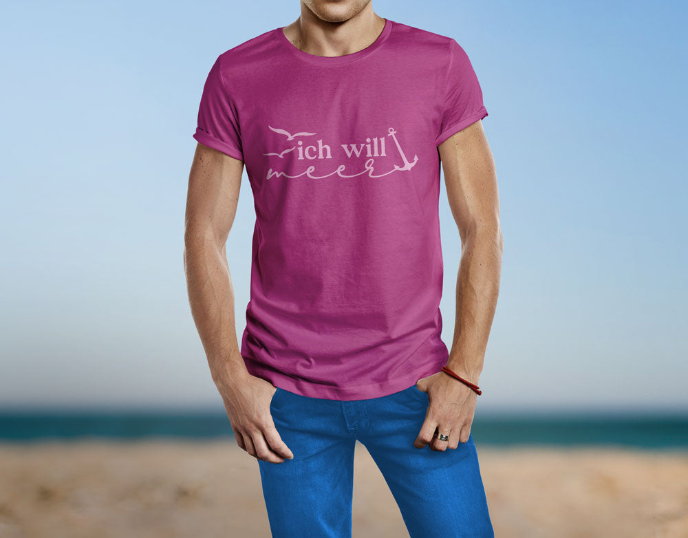 Bügelmotiv - ICH WILL MEER - AC Designs