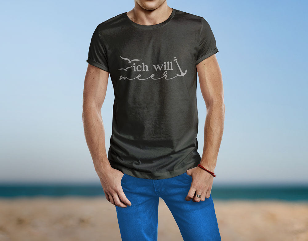 Bügelmotiv - ICH WILL MEER - AC Designs