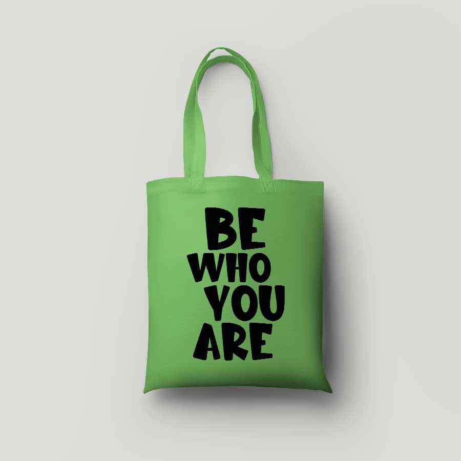 Baumwolltasche - BE WHO YOU ARE