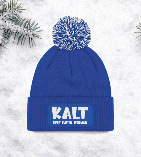 Kühle Weihnachtsmütze mit buntem Druck, ideal für die kalte Jahreszeit und festliche Stimmung.