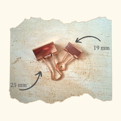 25mm PAPERCLIP in Roségold