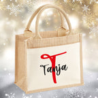 Jutetasche klein - NAME (personalisiert) - AC Designs