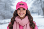 Kohlkönign Cap Pink - Premium 6-Panel Cap mit Schwarz-Gold Druck