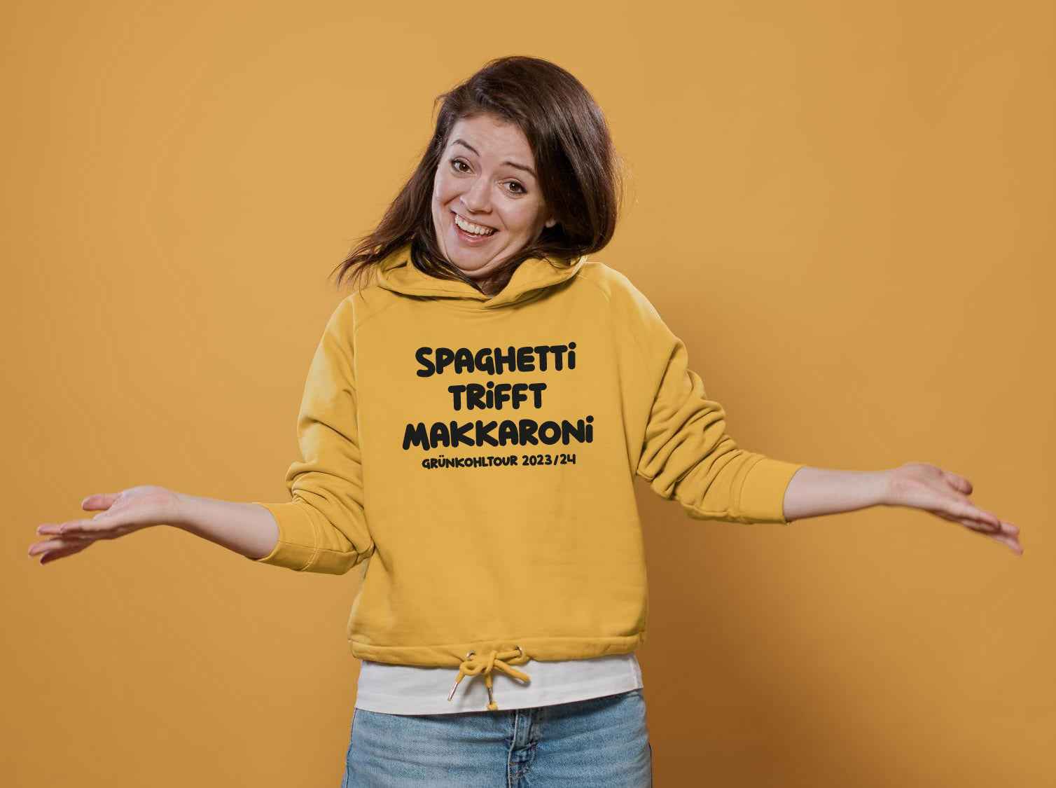 Bügelmotiv - SPAGHETTI TRIFFT MAKKARONI