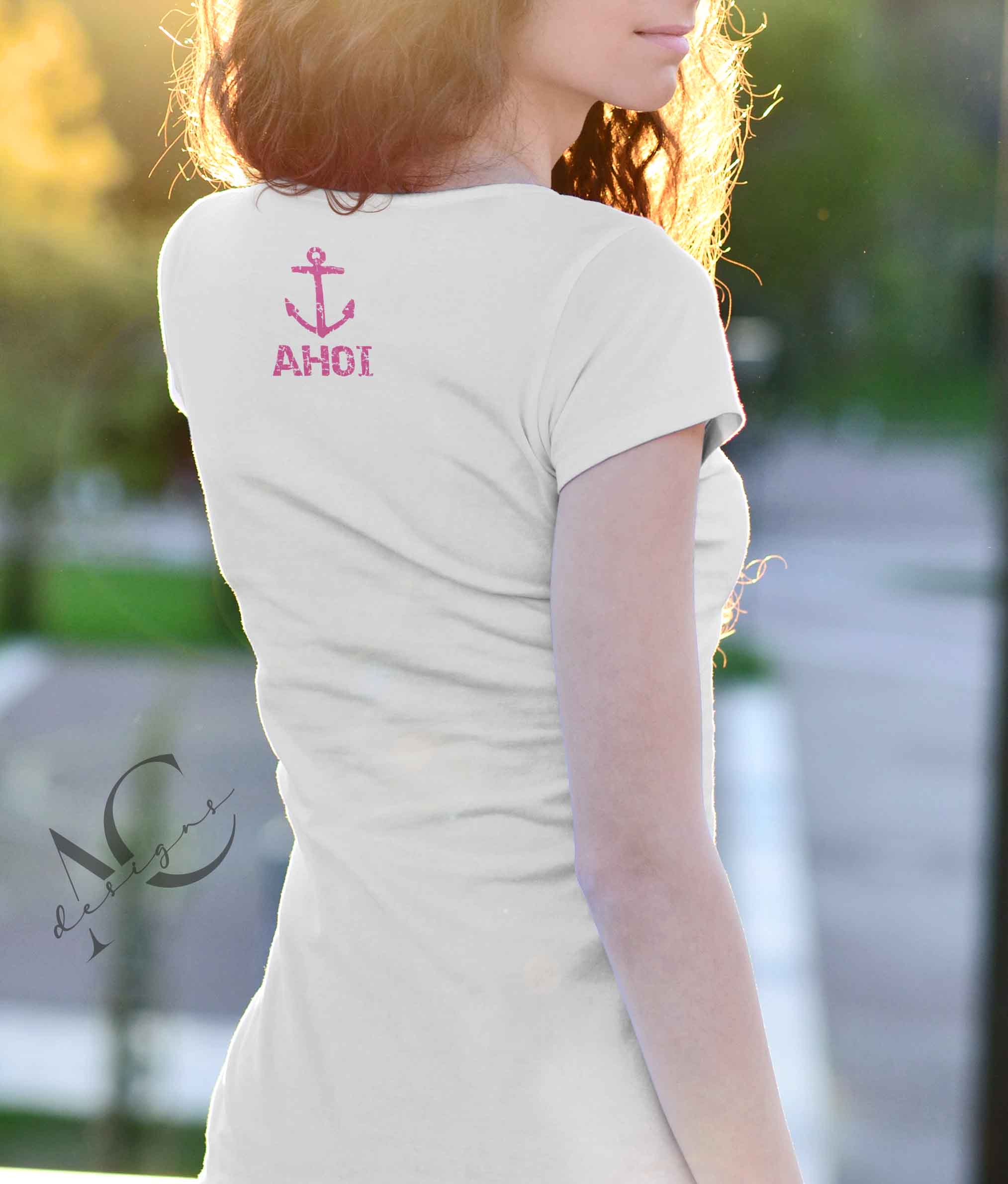 Bügelmotiv AHOI UND ANKER - AC Designs