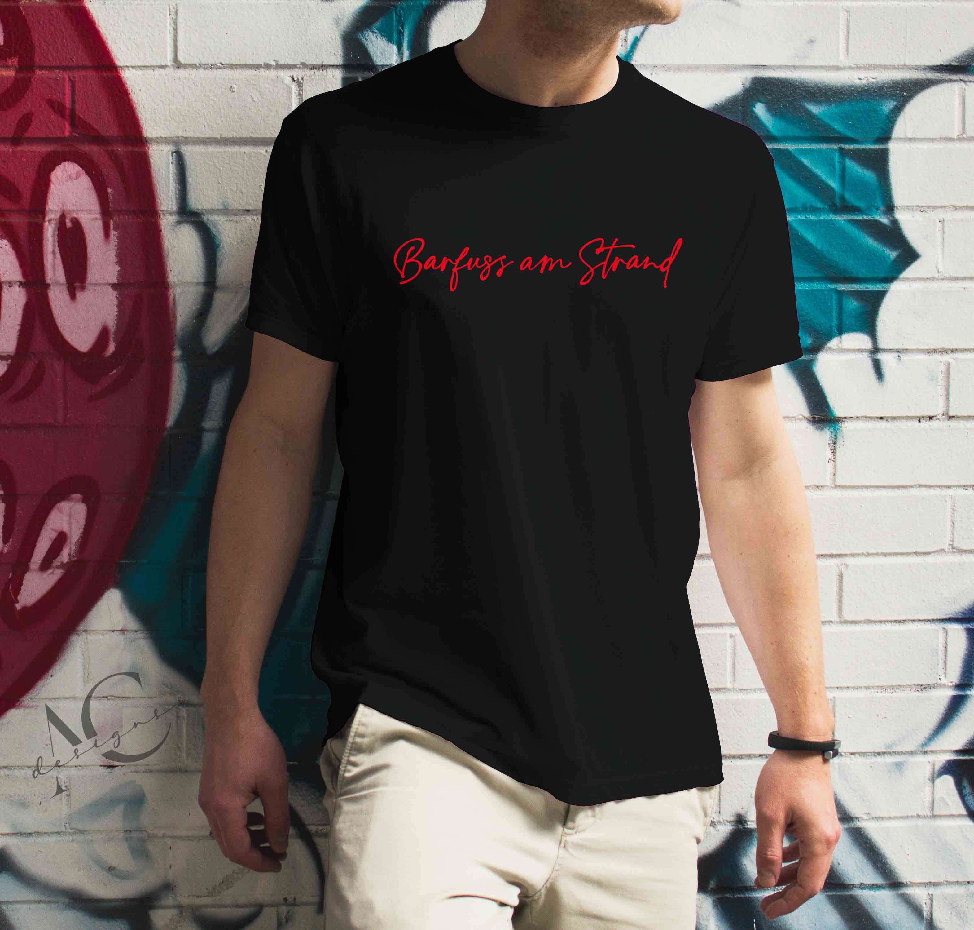 Bügelmotiv BARFUSS AM STRAND - AC Designs