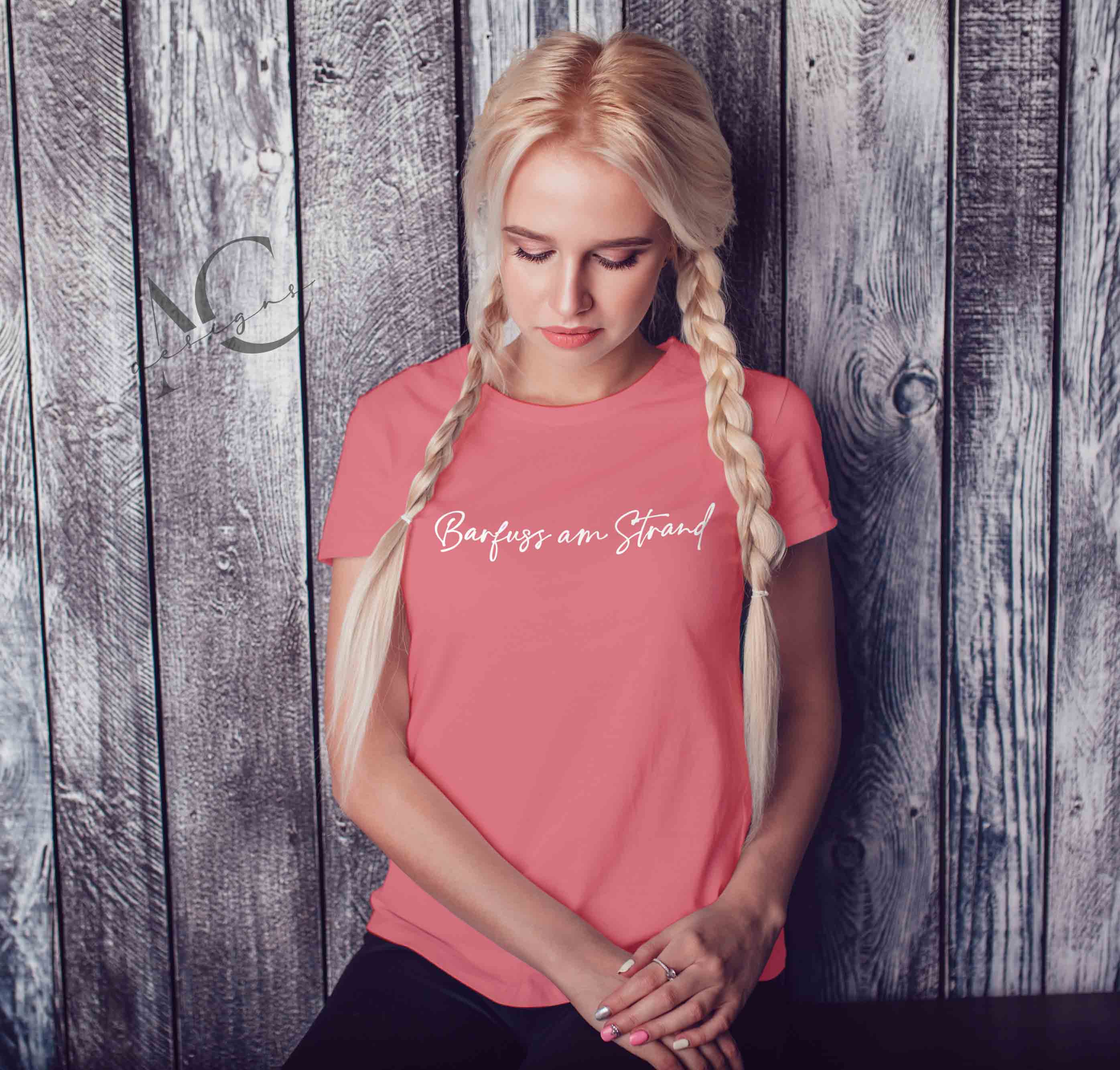 Bügelmotiv BARFUSS AM STRAND - AC Designs