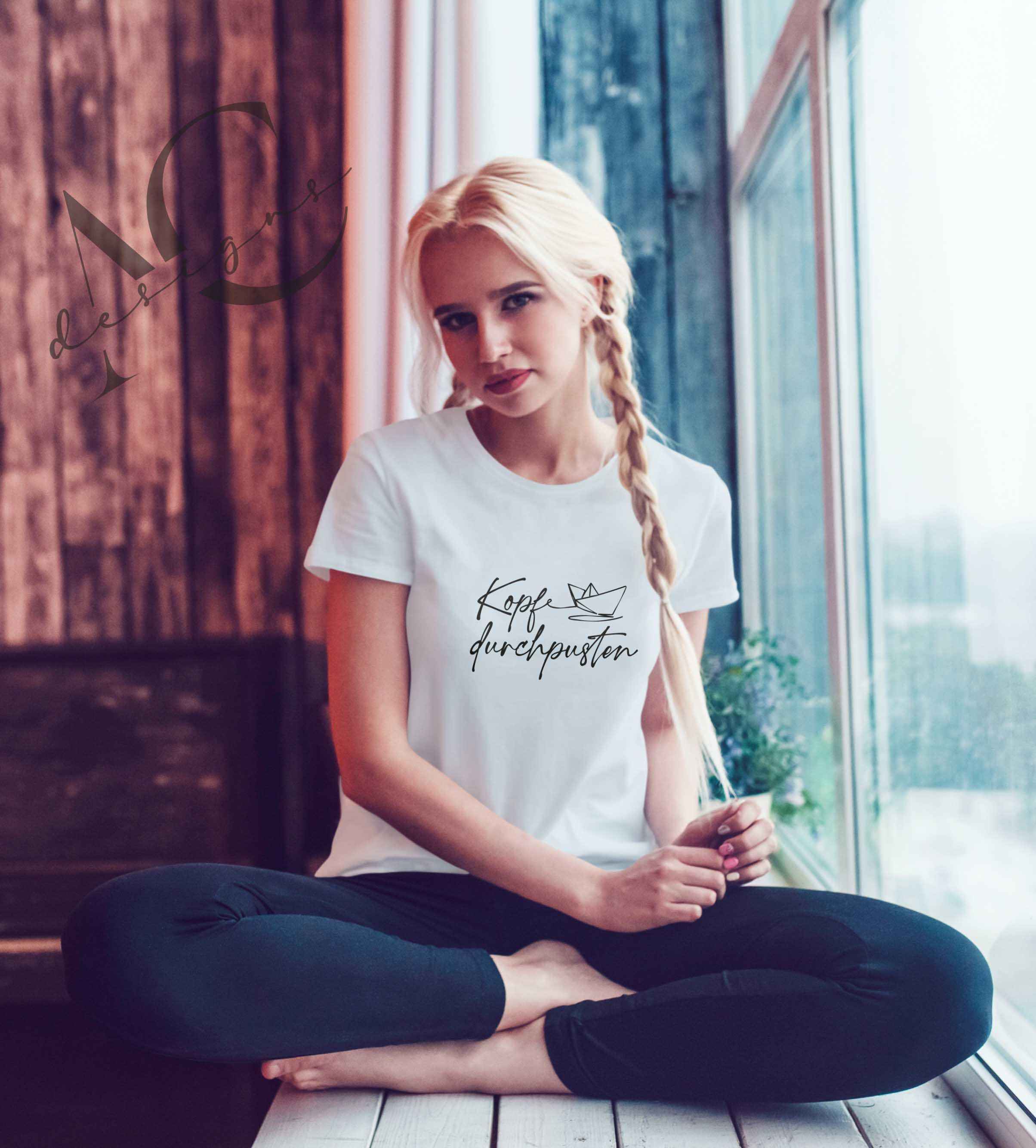 Bügelmotiv KOPF DURCHPUSTEN