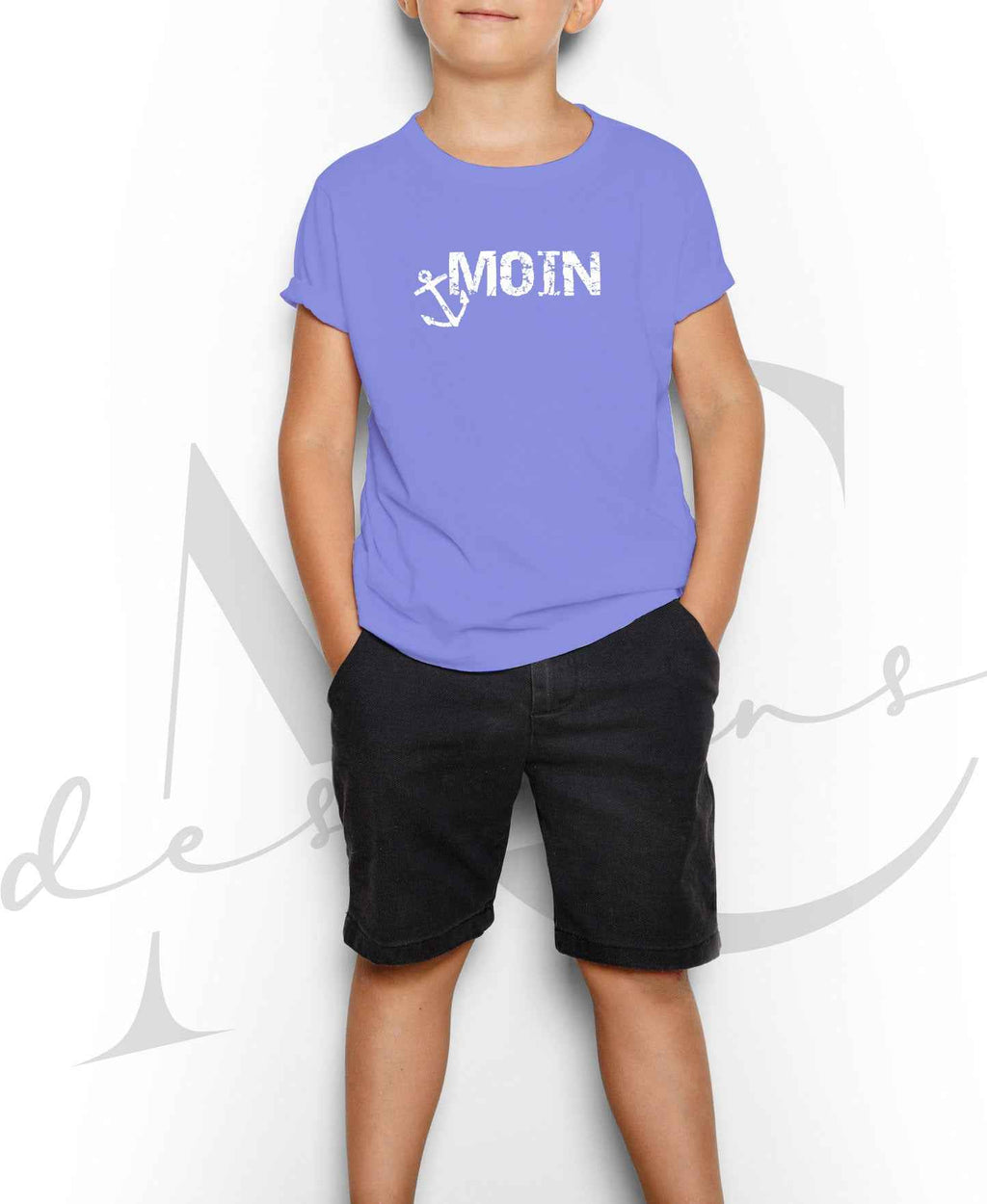 Bügelmotiv MOIN und ANKER