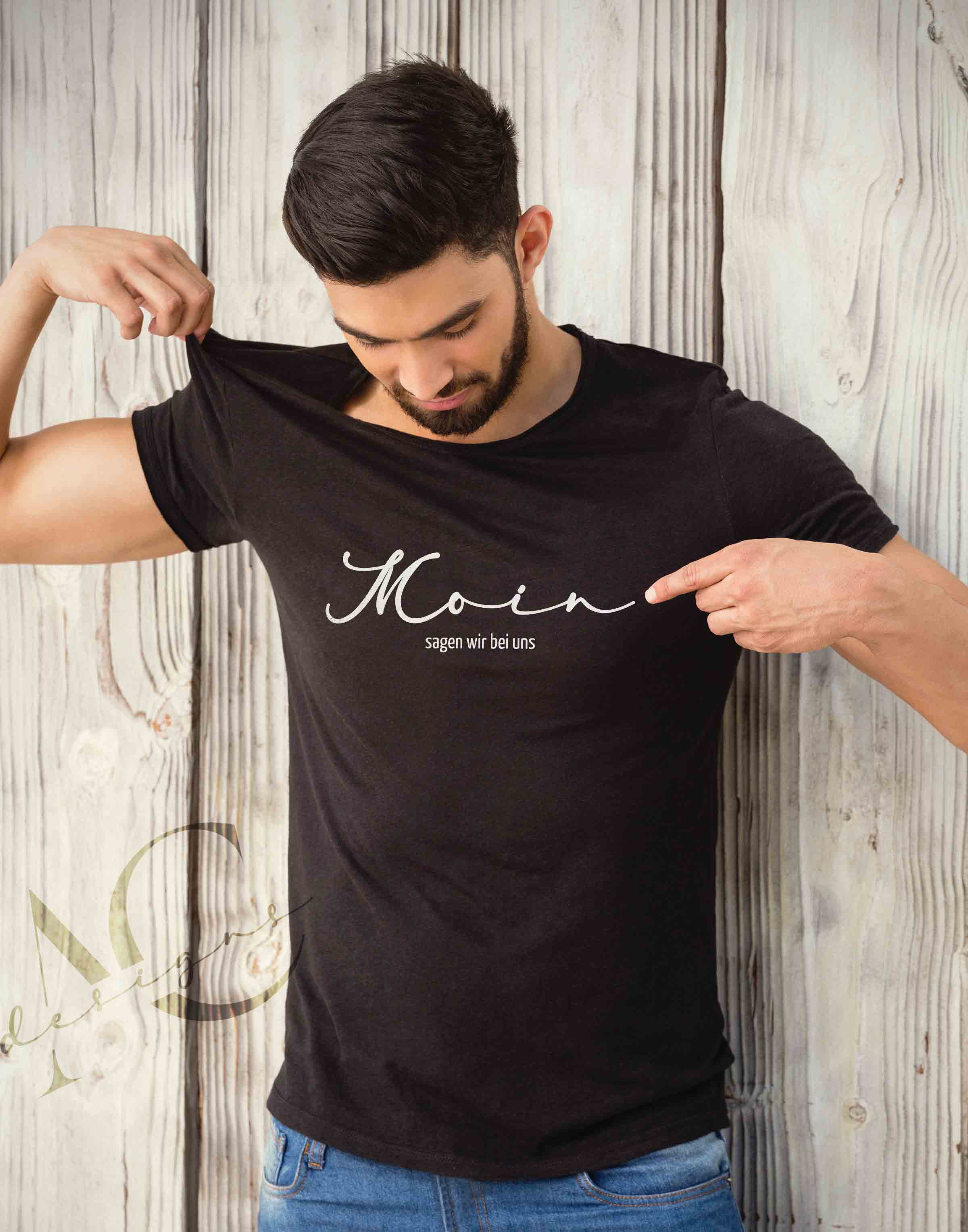 Bügelmotiv MOIN SAGEN WIR BEI UNS - AC Designs