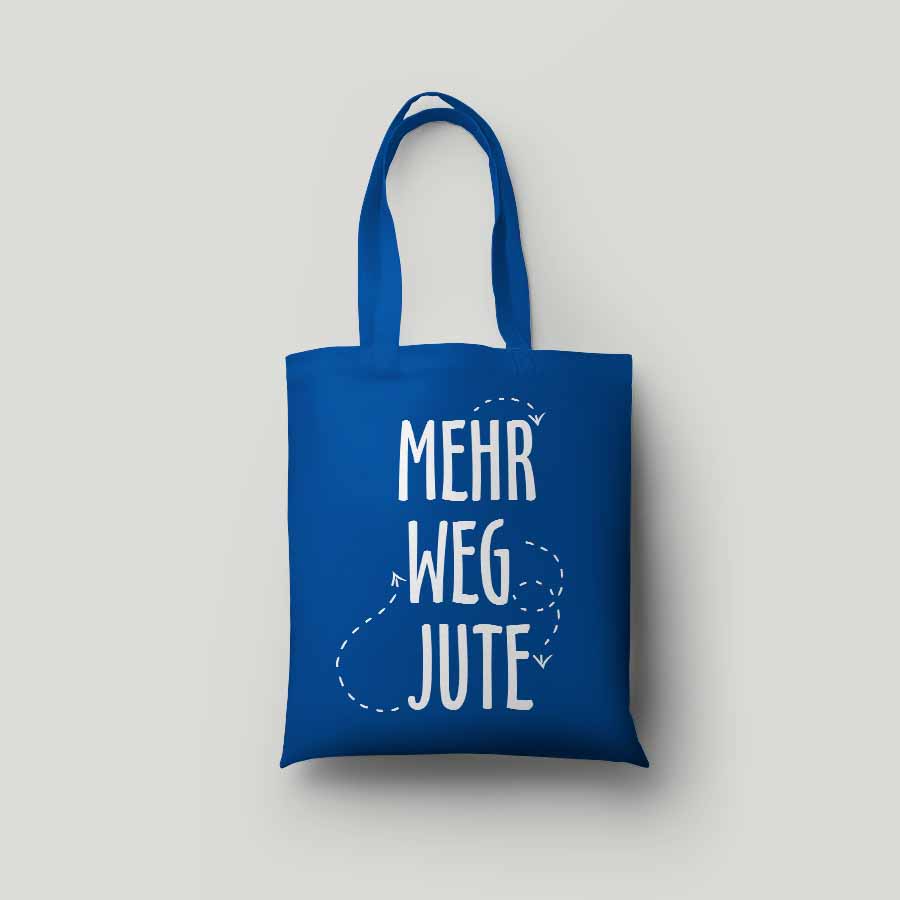 Baumwolltasche - MEHR WEG JUTE