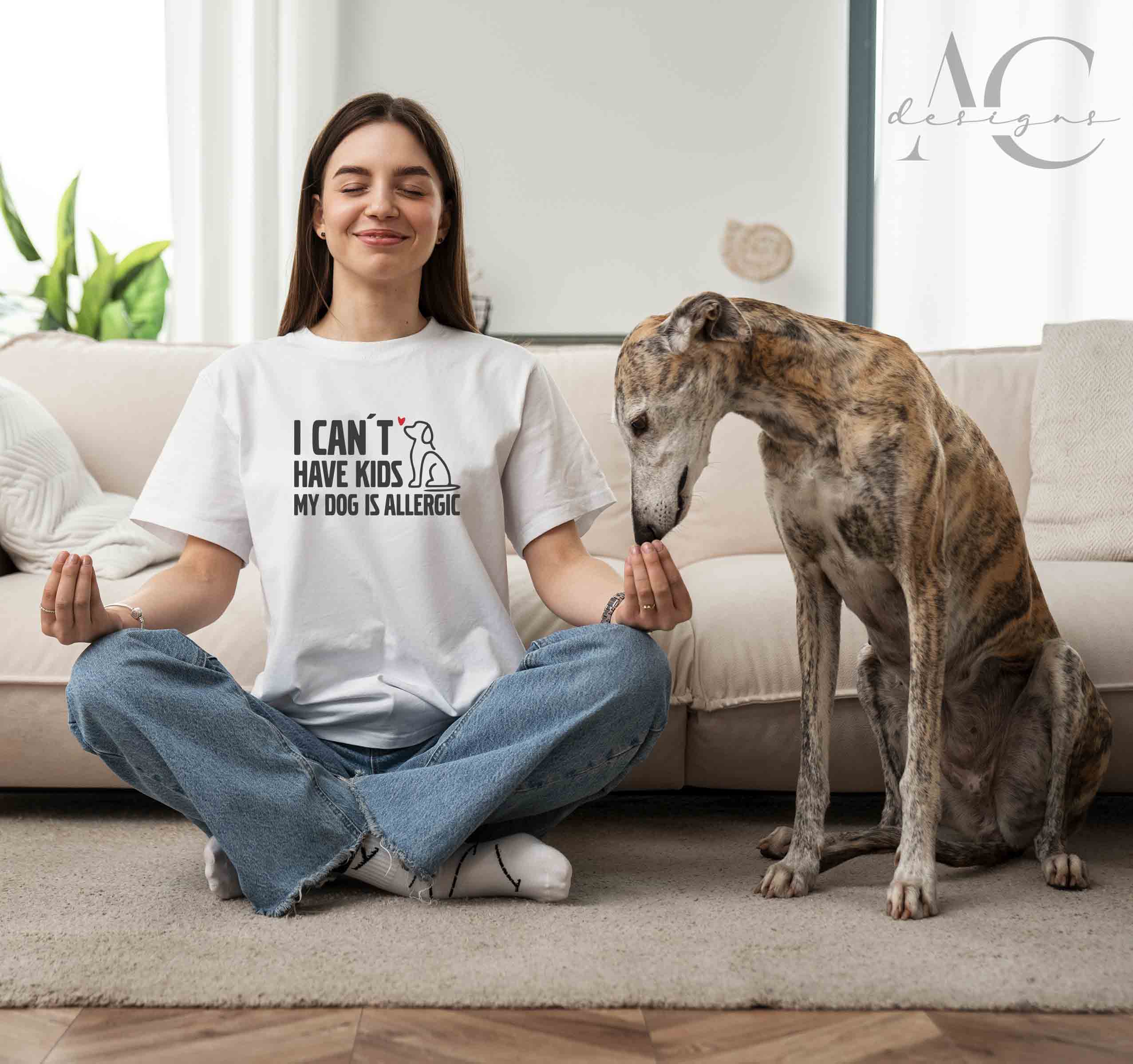 Bügelmotiv - I CAN´T HAVE KIDS MY DOG IS ALLERGIC - AC Designs