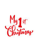 Plotterdatei My First Christmas – SVG, EPS & PDF zum Download