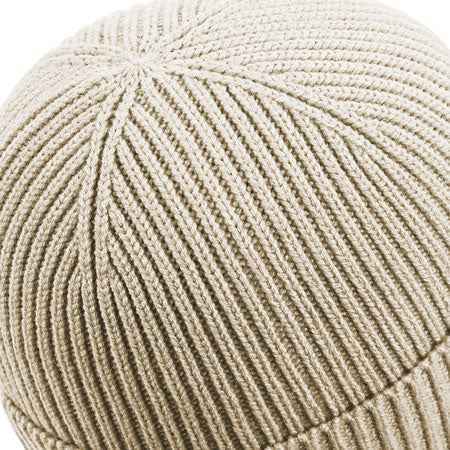 Statement Patch Beanie Beige - „unapologetic“