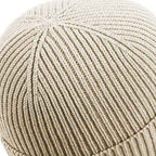 Statement Patch Beanie Beige - „unapologetic“