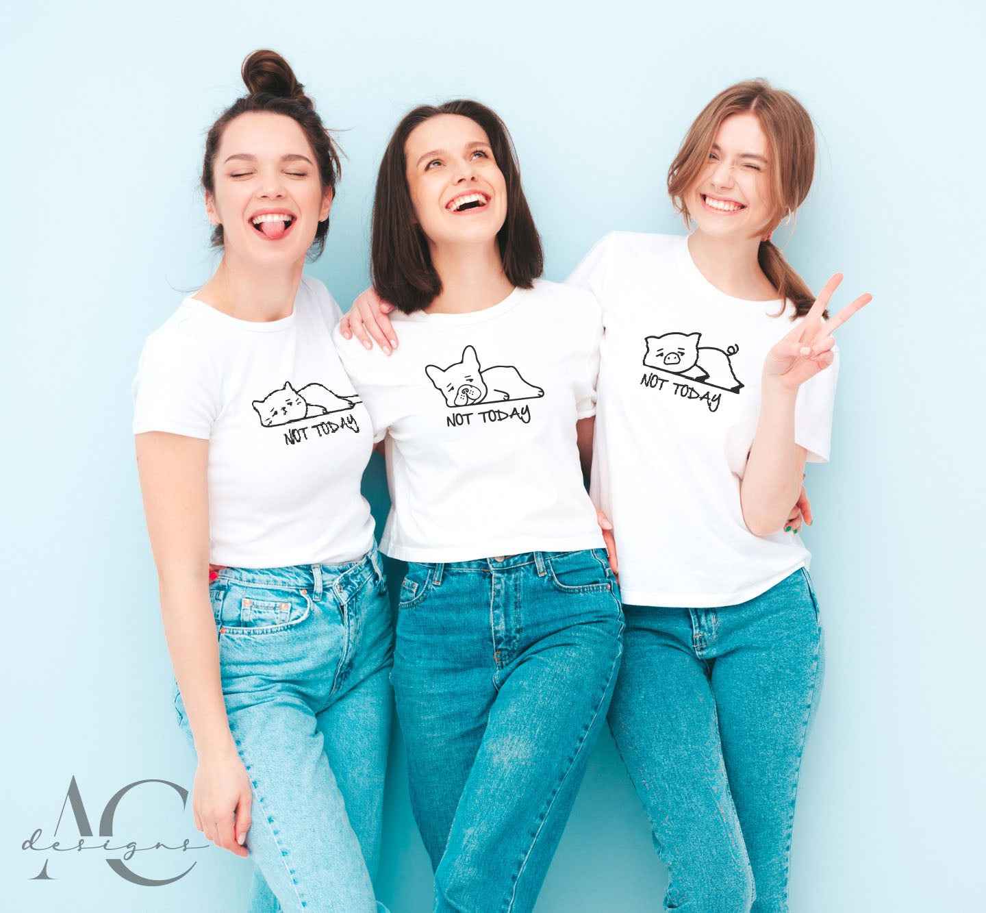 Bügelmotiv - NICHT HEUTE - NOT TODAY