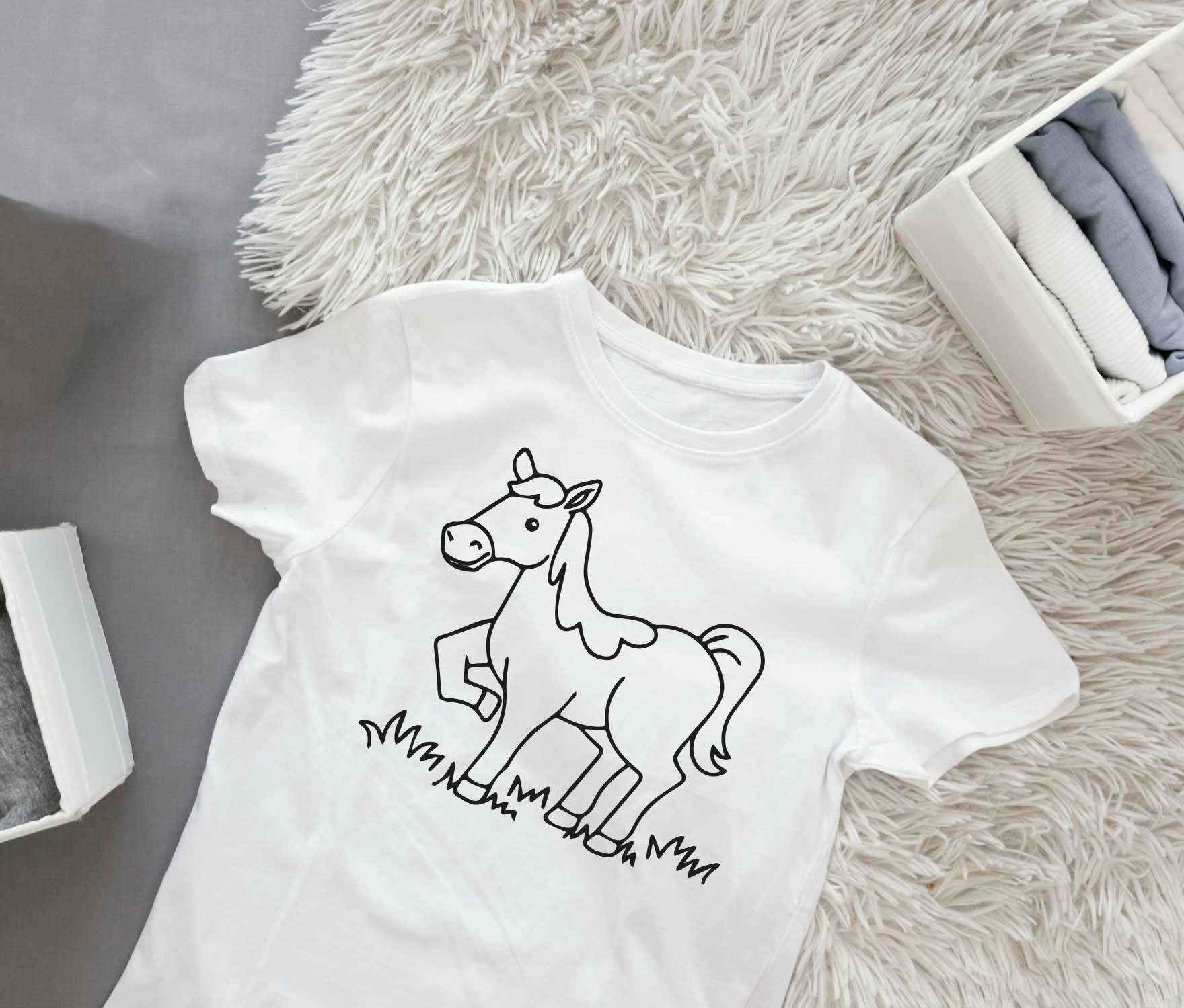 Ausmalbügelmotiv - PFERD