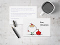 Postkarte mit Weihnachtsmann-Motiv & eigener Rückseite