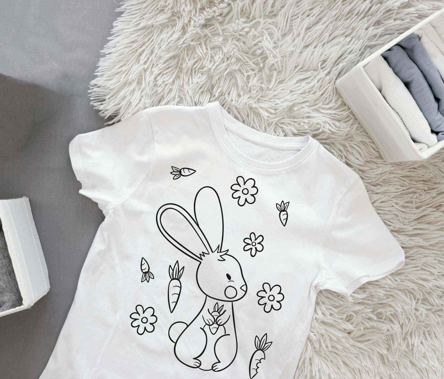 Ausmalbügelmotiv - HASE