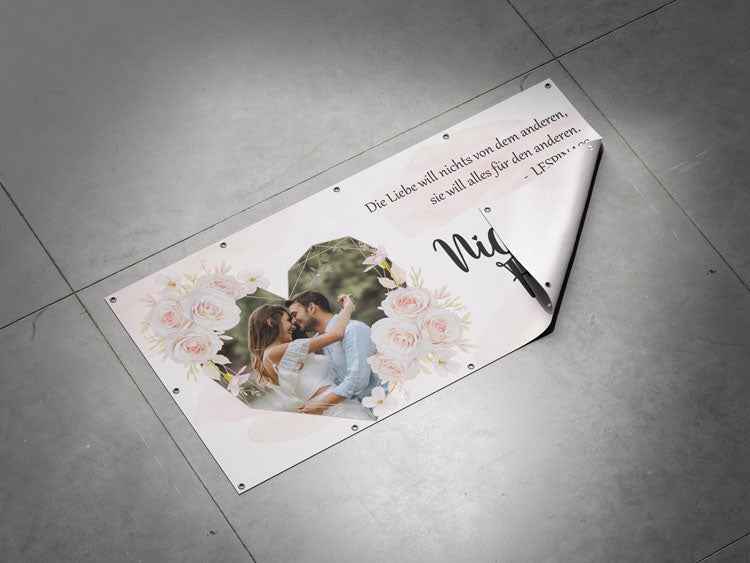 Hochzeitsbanner - ROSEN