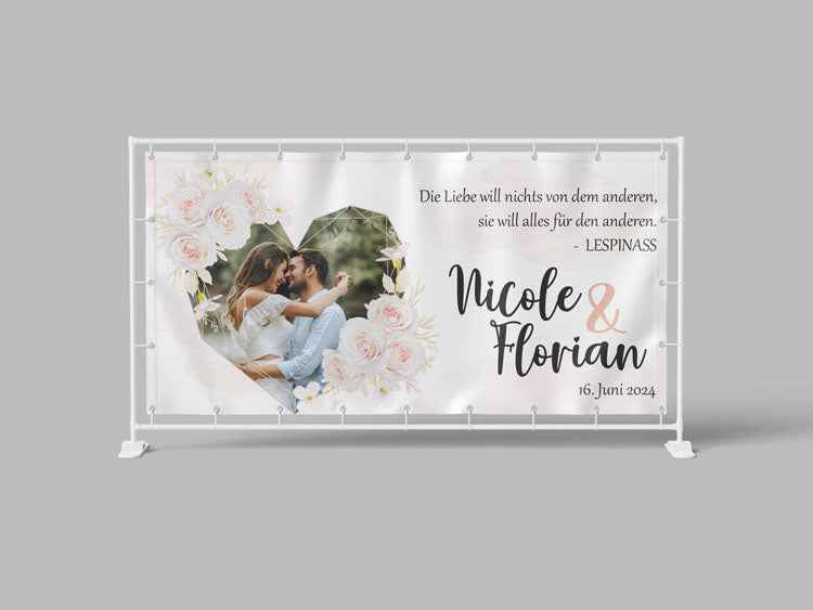 Hochzeitsbanner - ROSEN