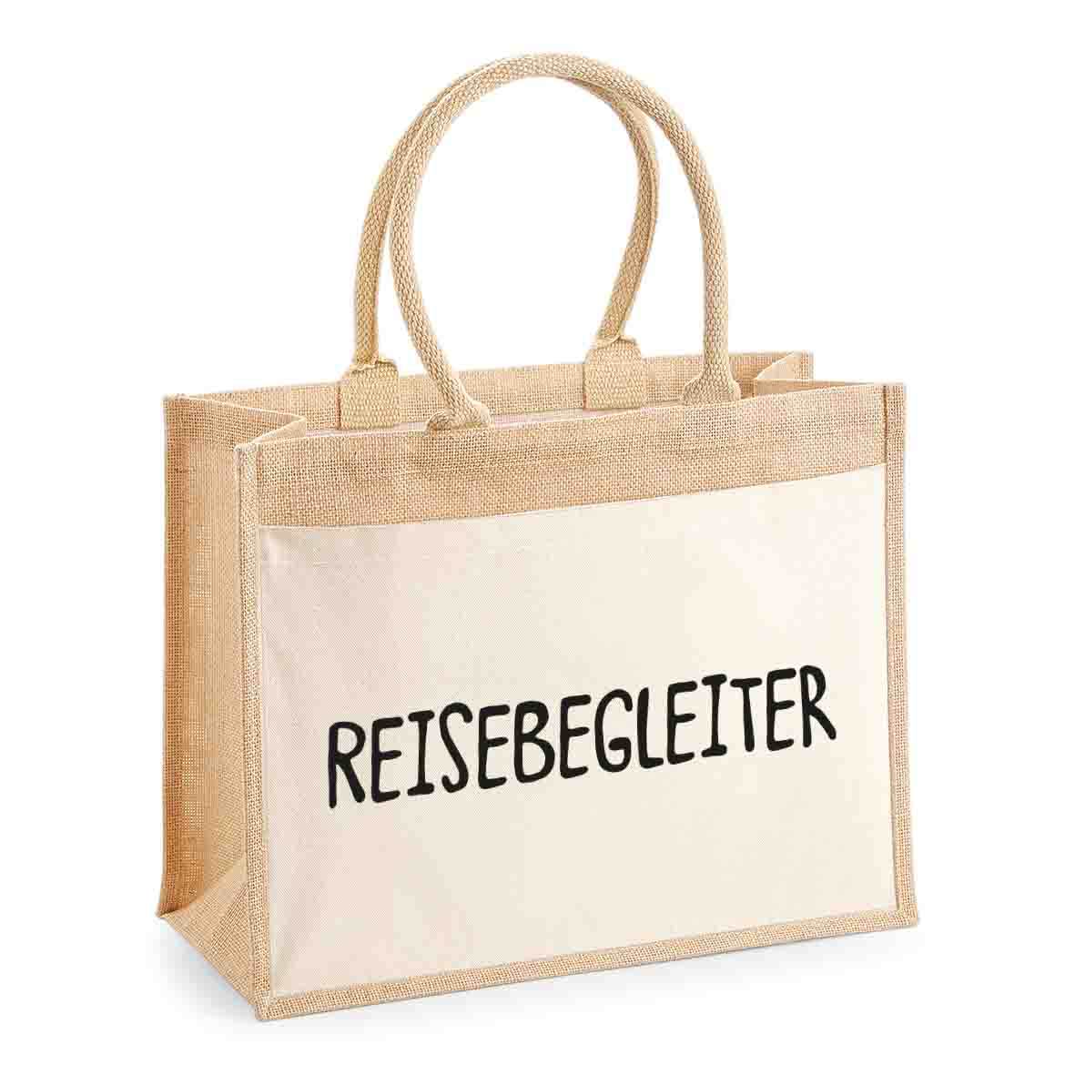 Jutetasche "REISEBEGLEITER" – Dein stylischer & nachhaltiger Partner für alle Abenteuer! - AC Designs