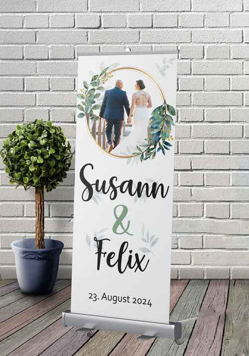 Premium Roll-Up Bannerdisplay - FLOWER
